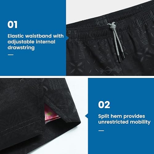 maamgic Gym Shorts for Men 7 inch Inseam with Liner Stretch 2 in 1 Workout Shorts Men Quick Dry Athletic Running Shorts thumbnail 2
