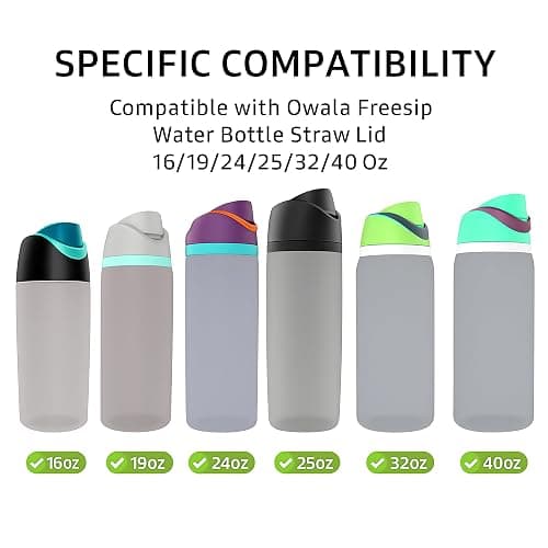 Rubber Seal Replacement Stopper,Silicone Cap Insert, Compatible with Owala Freesip Spout Lid-4 Pack Gasket Stopper Replacement Parts thumbnail 6
