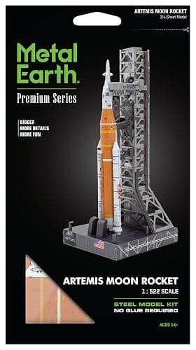 Metal Earth Premium Series Artemis Moon Rocket 3D Metal Model Kit Fascinations thumbnail 6