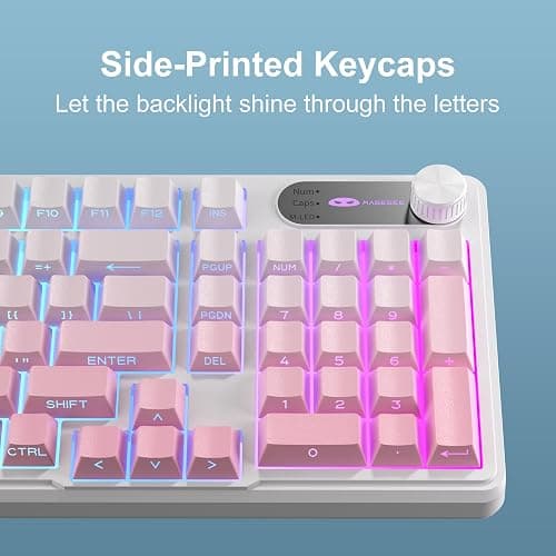 Camiysn Keyboard GK960 98 Keys 95% Layout Keyboards, Type-C Connected Keyboard, Side Engraved ABS Keycaps, for PC/loptop/MAC thumbnail 6