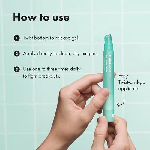 Hero Cosmetics Pimple Correct Acne Clearing Gel Pen, 0.34 Fl Oz | Maximum Strength 2% Salicylic Acid, Acne Treatment, for Current and Future Zits, Dermatologist Tested Formula thumbnail 7