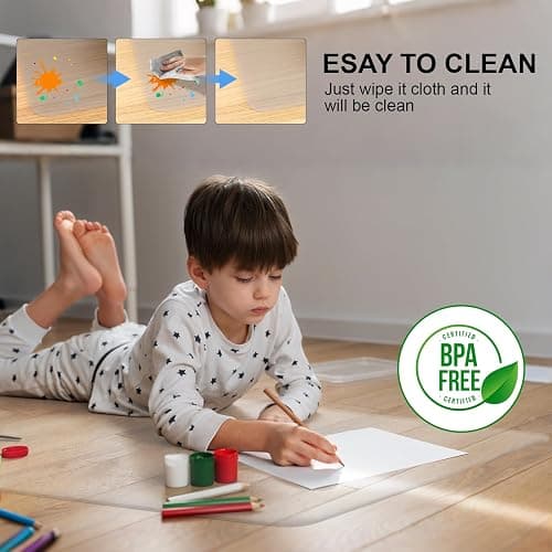 Office Chair Mat for Hardwood Floor,20"X24" Smooth Glide Slip Resistant Desk Chair Mat Hard Wood Floor Protector,Stay in Place Plastic Computer Chair Mats for Rolling Office Chairs Not for Carpet thumbnail 8