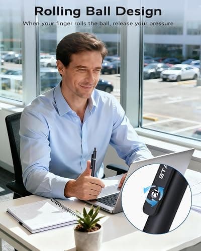 STAGEEK Black Gel Pens, 6Pcs Fine Point Smooth Writing Pens with 3 Extra Refills, Black Ink Pens for Journaling, Office, Note Taking, School Supplies, Nurse Aesthetic(Black Gray White) thumbnail 6