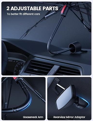 Car Windshield Sunshade for Civic - Lamicall 2026 Foldable Car Windshield Sun Shade Umbrella Cover, 5 Layers UV Block Coating,Front Window Heat Insulation Protection, for Civic (2016-2025) thumbnail 5