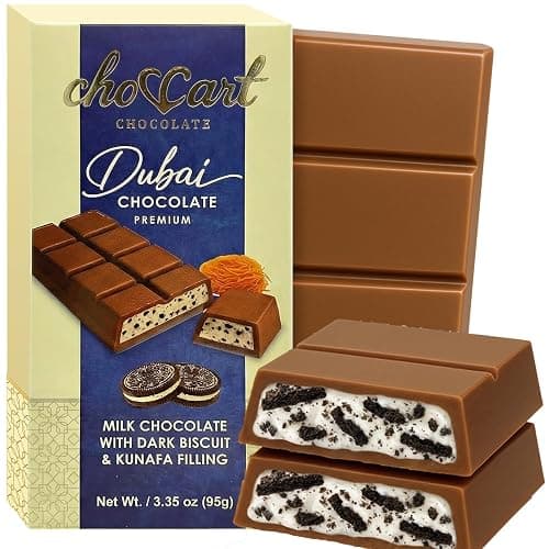 Dubai Chocolate Bar Variety Pack 5 Pcs – Pistachio Kunafa, Lotus, Angel Hair & Strawberry Cheesecake Chocolate Gift Box | Assorted Gourmet Middle Eastern Chocolates thumbnail 5