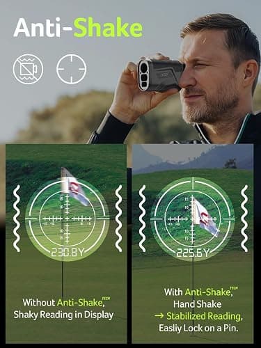 Acer Gadget Golf Rangefinder with Slope - 800/1200Yards Range Finder for Hunting, 6X Magnification with Flag Pole Locking Vibration, Rechargeable Battery with Magnet Stripe, Golf Accessories for Men thumbnail 2