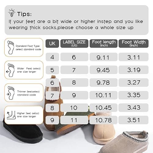 FITORY Women's Suede Slipper | Flat Short Mini Boots with Fur Fleece | Winter Casual Comfort Shoes thumbnail 6