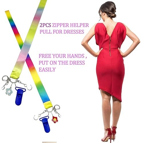 Dress Zipper Helper Zip Aid Tool for Easy Zipping - Zipper Puller for Dresses, Self-Zipping Aid for Kids, Elderly, and Arthritis, Compatible with Most Types, Convenient and Independent Dressing thumbnail 6