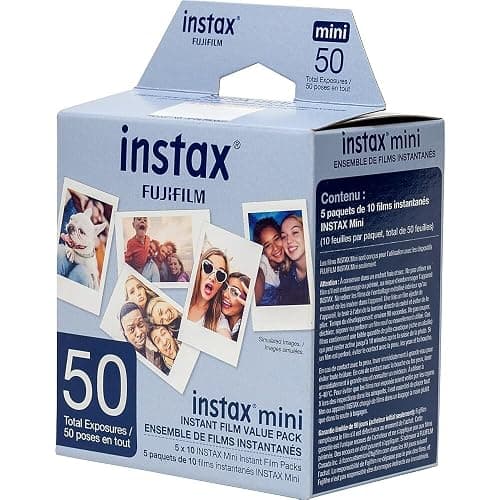 Fujifilm Instax Mini Film, White Multi-Pack (50 Exposures) thumbnail 4