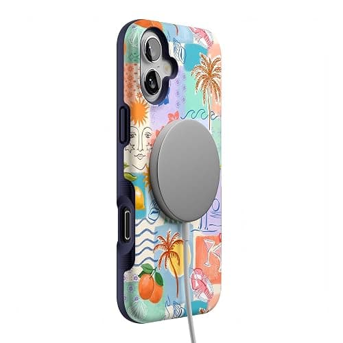 Casely iPhone 16 Case | Tropical Heat | Beachy Collage | Compatible with MagSafe | Bold Protective Design thumbnail 8
