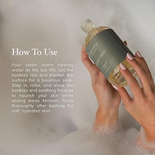 Deep Steep Bubble Bath, Lilac Blossom 17 oz – Hypoallergenic, Clinically Tested Soothing Soak with Shea Butter & Argan Oil – Sulfate-Free thumbnail 6