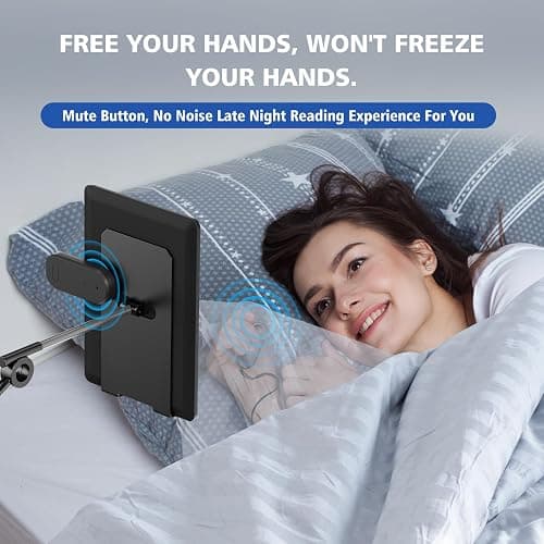 DATAFY RF Remote Control Page Turner for Kindle Paperwhite Kobo eReaders Camera Remote Shutter, Wireless Page Turner for iPhone ipad Android Tablets Reading Novels (Black) thumbnail 3