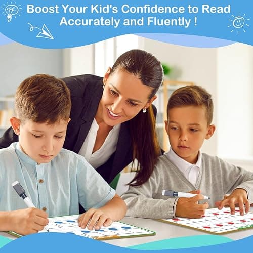 Aizweb Phonemic Awareness Dry Erase Board,9" x 12" Syllable Small Whiteboard,Speech Therapy Material Phonics Games, Letter Sound,Science Reading Manipulative,Preschool Kindergarten Classroom Must Have thumbnail 3