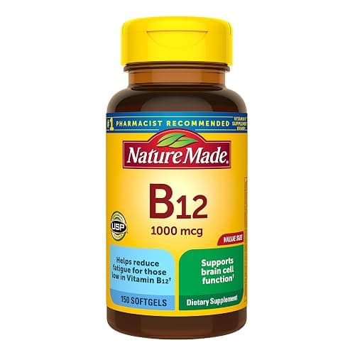 Nature Made Vitamin B12 1000 mcg, Dietary Supplement for Energy Metabolism Support, B12 Vitamins 1000 mcg, 150 Softgels, 150 Day Supply - Image 1