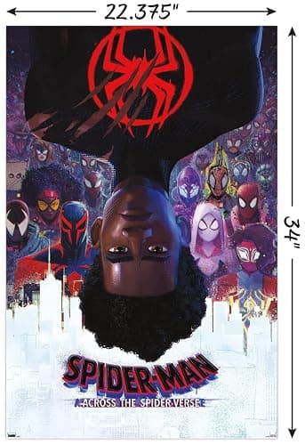 Marvel Spider-Man: Across the Spider-Verse - Official One Sheet Wall Poster, 34L" x 22.4W", Unframed Version thumbnail 2
