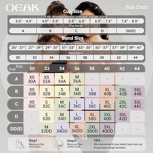 OEAK Womens Deep V Bras Wireless Comfortable Bra Supportive No Underwire Bras Tshirt Push Up Bralettes Plunge Seamless Bra thumbnail 6