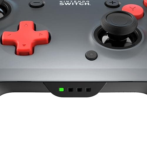 PDP REMATCH Enhanced Wireless Nintendo Switch Pro Controller, Rechargeable 40 hour battery power, Dual Programmable Gaming Buttons, 30-foot Connection, Licensed by Nintendo: Black Fade (Red & Black) thumbnail 10