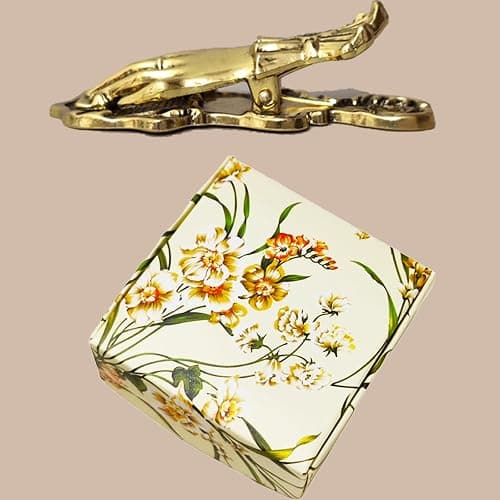 Lady's Hand Shaped Metal Paper Clip Binder Clips Page Holder Vintage Bullet Junk Journal Clips Book Clips Decorative Clips Traveler's Notebook Accessories Clamps for Office Home DIY Use Gold thumbnail 6