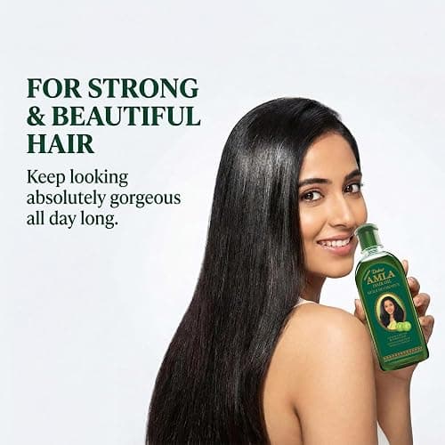 Dabur Amla Hair Oil – Nourishing Herbal Oil with Pure Amla and Botanical Extracts for Healthy, Moisturized Scalp, Strong, Shiny Hair – Ayurvedic Strengthen Roots for Men & Women – 300 ml thumbnail 8