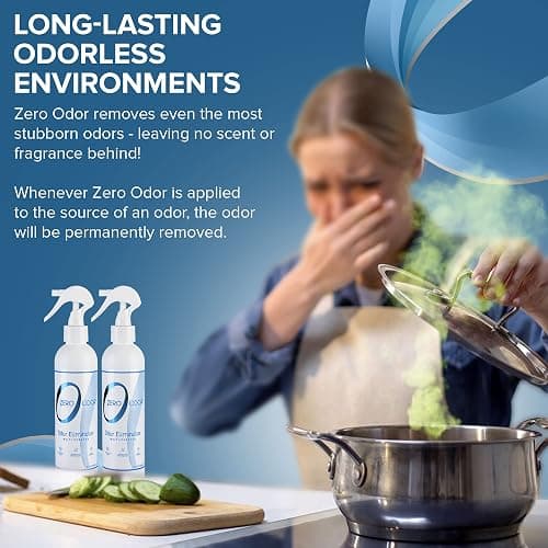 Zero Odor - Multi-Purpose Strong Odor Eliminator for Home, Office, Car, Bathroom, Hotel, Room Deodorizer, and Odor Neutralizer, 8oz Two Pack thumbnail 7