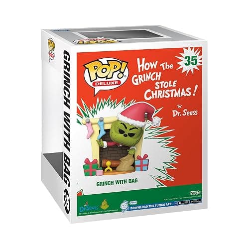 Funko POP Deluxe: How The Grinch Stole Christmas - The Grinch with Bag - Collectable Vinyl Figure - Gift Idea - Official Merchandise - for Kids & Adults - Movies Fans thumbnail 3