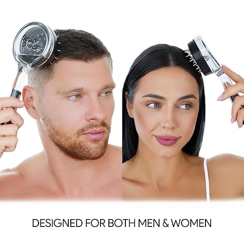 Massager Hair Growth Oil Applicator For Men And Women - Easy, Mess-Free, Precise Control Bask And Lather Scalp Stimulator For Adults - Promotes Clean, Healthy Hair Growth thumbnail 4