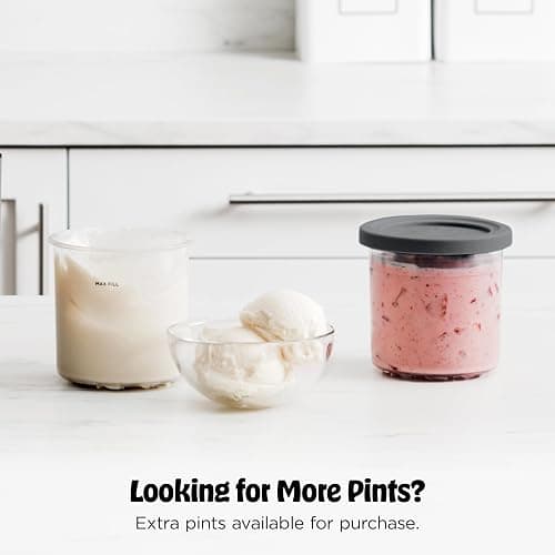 Ninja CREAMi Ice Cream Maker | 7-in-1 - IceCream, Gelato, Sorbet, Milkshakes, Mix-ins, Smoothie Bowls & More | Includes (1) Dishwasher Safe 16 oz. Pint with storage lid | Black | NC299AMZ thumbnail 9