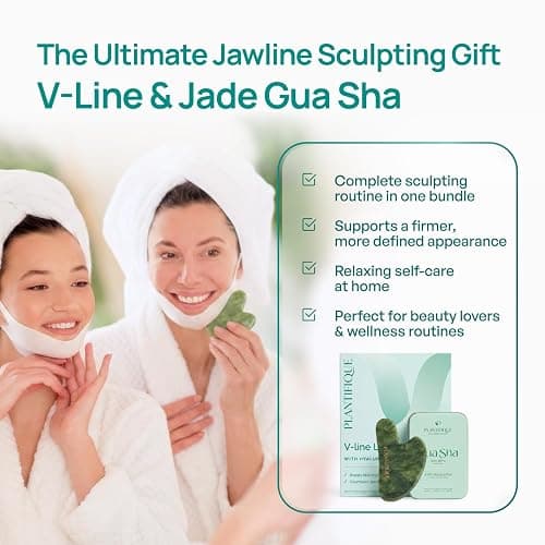 Plantifique V-Line Face Mask with Hyaluronic Acid, 5 Pack Chin Strap for Double Chin, V Line Lifting Masks - V Shape Face Tape, Jawline & Neck Mask for Skin Firming thumbnail 7