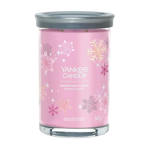 Yankee Candle Signature Scented Candle | Snowflake Kisses Large Tumbler Candle with Double Wicks | Soy Wax Blend Long Burning Candle | Perfect Gifts for Women - Image 1