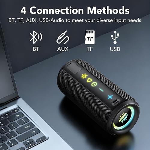 TIMU Cassa Bluetooth Portatile Potente 24W, Altoparlante Bluetooth 5.4 con Miglioramento Basso 3.0, IPX7 Speaker BluetoothAccoppiamento TWS thumbnail 5