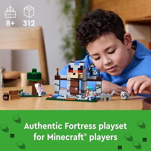 LEGO Minecraft The Wolf Stronghold Fortress Playset, Video Game Toy for Boys and Girls, Action Packed Castle Building Set with Minecraft Minifigures, Minecraft Toy Gift for Kids Ages 8 and Up, 21261 thumbnail 3