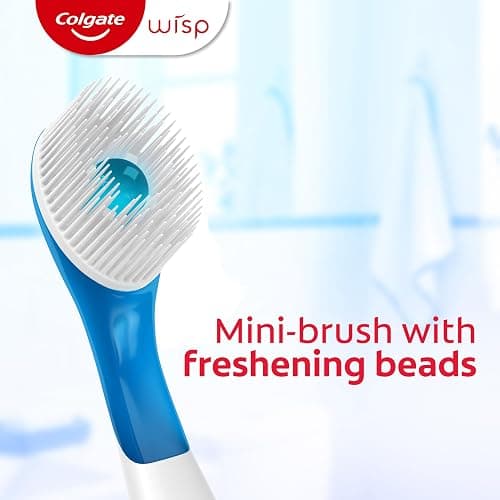 Colgate Wisp Disposable Toothbrushes for Travel, Pack of 4, 96 Total Count | No Water Needed, Mini Travel Toothbrushes, No Rinsing, Soft Pick for Hard-to-Reach Areas, MaxFresh Peppermint Flavor thumbnail 2