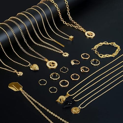 Ecoofor Gold Necklace Chains for Jewelry Making, 78.7 Feet 10 Rolls Jewelry Chains for DIY Necklace Bracelet Jewelry Making with Jump Rings/Lobster Clasps/Connectors thumbnail 5