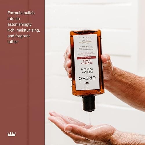 Cremo Body Wash Men, A Sophisticated Blend of Distillers Spice, Fine Bourbon and White Oak, 16 Fl Oz thumbnail 4
