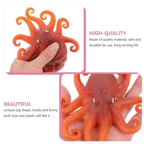 Mochi Animals Soft Squeeze Toys Lifelike Octopus Shape Novelty Press Stress Toy Accessories Cartoon Animal Vent for Ornament Adorable Vent Toys thumbnail 6