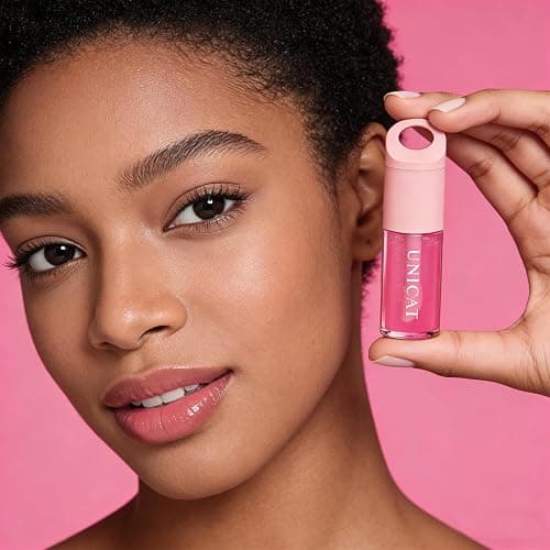 UNICAT Strawberry Lip Oil Keychain, Hydrating Lip Gloss with Jojoba Oil | High Shine, Hydrating Lip Gloss, Jojoba Oil & Vitamin E, Moisturizing Lip Care thumbnail 5