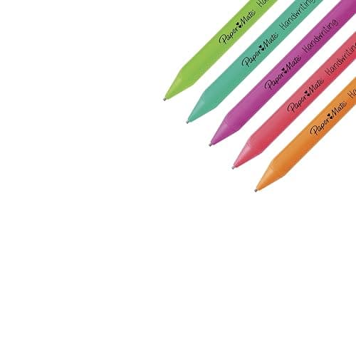 Paper Mate Handwriting Triangular Mechanical Pencil Set with Lead & Eraser Refills, 1.3mm, 8 Count - Back to School, Teacher Supplies, Home, Kids Writing, Fun Barrel Colors thumbnail 4
