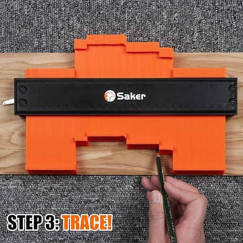 Saker Contour Gauge (10 Inch) Profile Tool with Adjustable Lock,Christmas Gifts for Men Women Dad Boyfriend Husband-Precisely Copy Irregular Shape Duplicator-Cool Gadgets for Woodworking Tool Tracing thumbnail 5