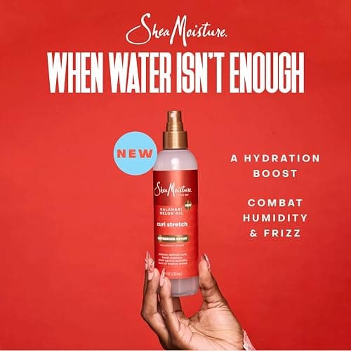SheaMoisture Curl Stretch Shampoo, Conditioner, Volume Cream, and Refresher Spray with Kalahari Melon Oil and Hyaluronic Serum - Hydrates, Repairs Breakage, Detangles, Minimizes Shrinkage, 4 Pack thumbnail 6