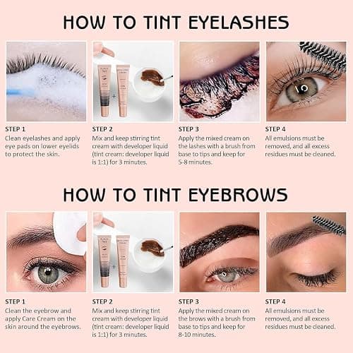 Libeauty Eyelash Tint Kit Instant Eyebrow Black Dye Hair Colour Kit Voluminous Tinting for Lash and Brow Perfect Partner for Lash Perm/Lift/Lamination Treatment thumbnail 5