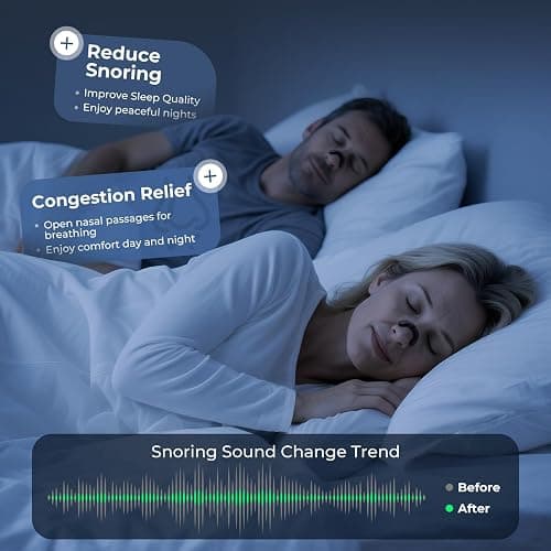 Nasal Strips for Snoring | Extra Strength Snoring Solution Nose Strips | Improve Breathing and Sleep Quality (30 Count, Black) thumbnail 4