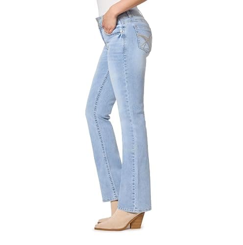 WallFlower Women's Luscious Curvy Bootcut Mid-Rise Insta Stretch Juniors Jeans (Standard and Plus) - 5 Jenna thumbnail 3