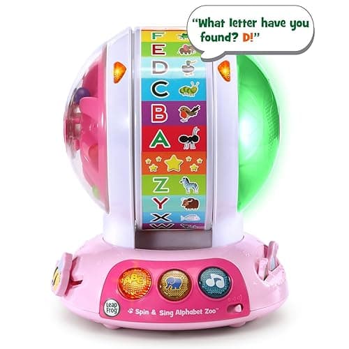 LeapFrog Spin and Sing Alphabet Zoo, Pink - Pink thumbnail 4