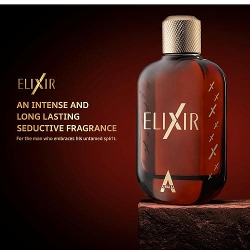 Atralia Elixir Eau de Parfum 100ML | Fresh Amber Woody Perfume for Men | Long Lasting Fragrance with Mint, Lavender, Bergamot, Amber & Vanilla thumbnail 4