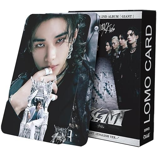 KPOPBP Giant Album Gift box, 55 PCS Photocards Set, KPOP Cards, Lanyards, Stickers, Keychain, Gift for SKZ Boys and Girls thumbnail 3