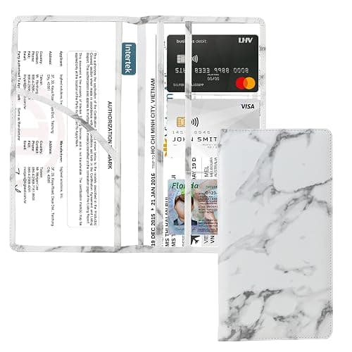 Dalueery.H Car Registration and Insurance Holder Registration and Insurance Card Holder Car Essentials for Women(White) thumbnail 4