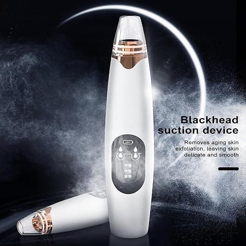 Skin Pore Cleaner Electric Blackhead Remover Vacuum Rechargeable Face Cleanser with Led Screen 6 Suction Probes 3 Modes for Women Men Removal Tools A E thumbnail 3