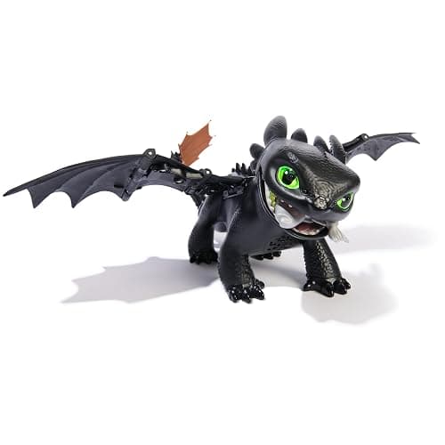 DreamWorks Dragons How to Train Your Dragon, Tame & Train Interactive Toothless with 60 Sounds & Reactions, Kids Toys for Boys & Girls Ages 4 & up thumbnail 11