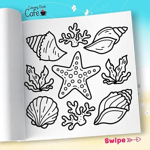 Cozy Summer: Bold & Easy Coloring Book for Adults and Teens Featuring Fun Summer Designs for Stress Relief and Relaxation (Bold and Easy Coloring Books) thumbnail 7