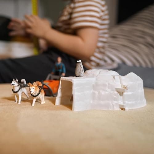 Schleich Wild Life - 19PC Antarctic Expedition Playset with Penguin, Dog Figurines, Action Figure and Accessories - Actic Animal Imaginative Play Set for Kids Ages 3+ thumbnail 9